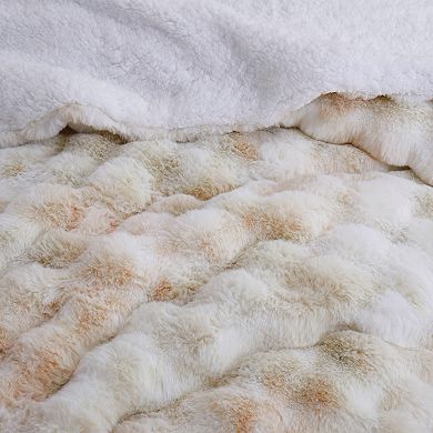 Unikome Faux Fur Plush Winter 3-piece Bedding Set Ultra-soft And Luxurious For Cozy Comfort