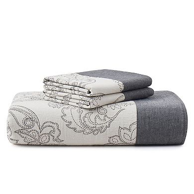 Unikome Luxury Double-layered 100% Cotton Jacquard Duvet Cover Set