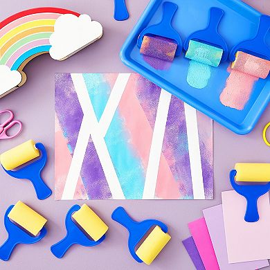 15 Pack Foam Brayer Paint Rollers For Artist Diy Painting Project, 5x4x1.6"