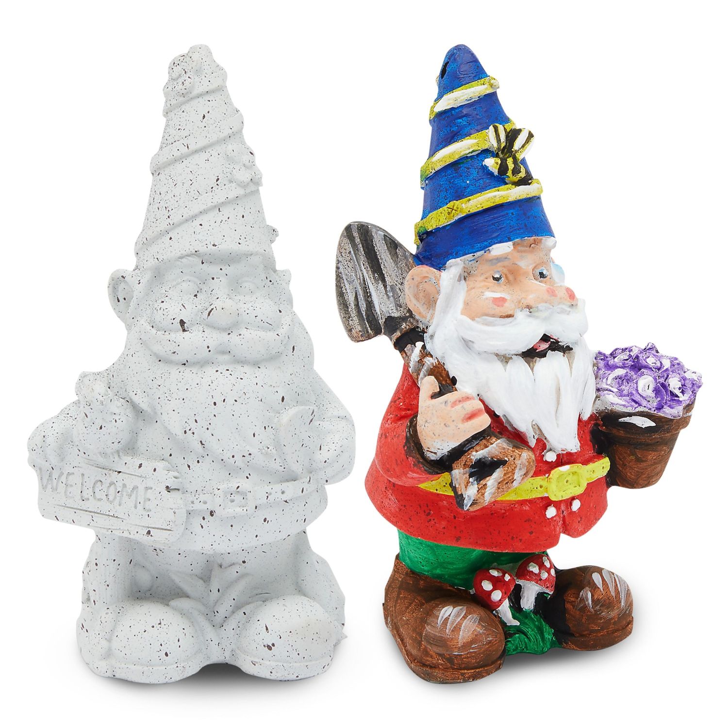 4th Of July Painting Craft Kit - 12 Unpainted Ceramic Figurines With Magnets, Brushes, Palette For Kids