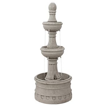 Sunnydaze Cyprus 3 tier Polyresin Outdoor Fountain