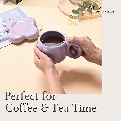 2 Ceramic Coffee Mug Aesthetic Chubby Cloud Mug