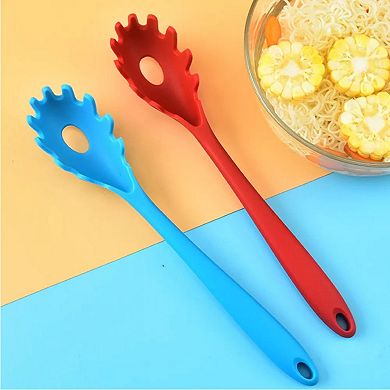 Funny Squid Noodle Fork, 3-in-1 Heat-resistant Silicone Pasta