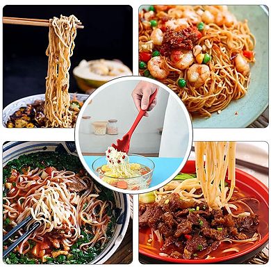 1-piece Silicone Pasta Fork Heat Resistant Server Spoon