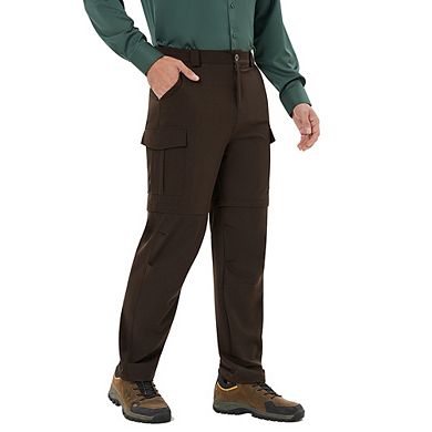 Men's Cargo Convertible Hiking Pants Zip-off Quick-dry Lightweight Stretch Pant Outdoor