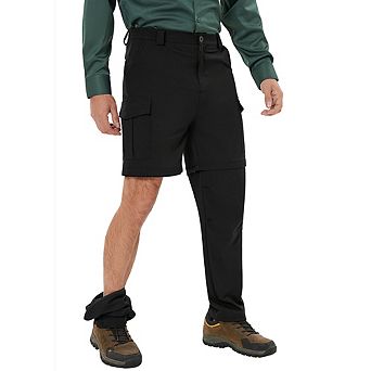 Men's Cargo Convertible Hiking Pants Zip-off Quick-dry Lightweight Stretch Pant Outdoor