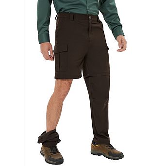 Men's Cargo Convertible Hiking Pants Zip-off Quick-dry Lightweight Stretch Pant Outdoor