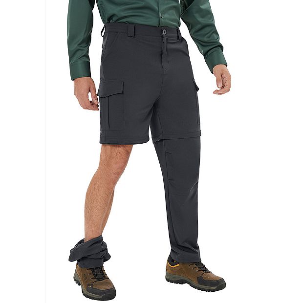 Men's Cargo Convertible Hiking Pants Zip-off Quick-dry Lightweight