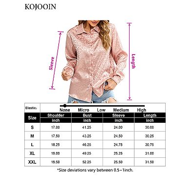 Leopard Stain Button Down Shirts for Women Roll Up Long Sleeve V Neck Casual Work Shirts