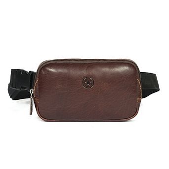 Polaris Leather Fanny Bag - Dark Brown