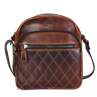Ascend Quilted Leather Messenger Bag