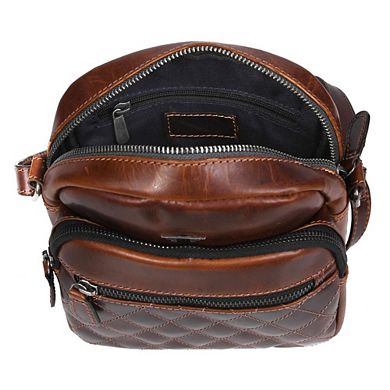 Ascend Quilted Leather Messenger Bag