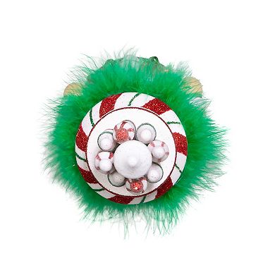 Hollywood Nutcracker Kurt Adler Red, White & Green Candy Tower Hat Nutcracker Floor Decor