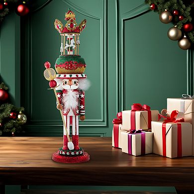 Hollywood Nutcracker Kurt Adler Carousel Hat Musical Nutcracker Floor Decor