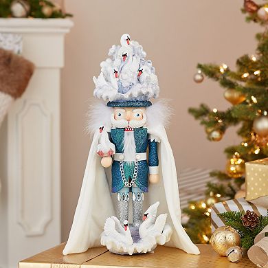 Hollywood Nutcracker Kurt Adler 7 Swans Swimming Nutcracker Floor Decor