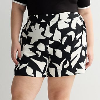 Plus Size Nine West Pull-On Easy Shorts
