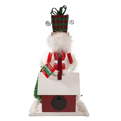 Kurt Adler 18 in Battery Operated Deck The Halls Musical LED Nutcracker