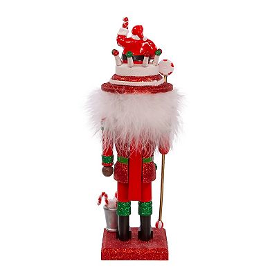 Kurt Adler 10 in Hollywood Black Santa Hat Nutcracker