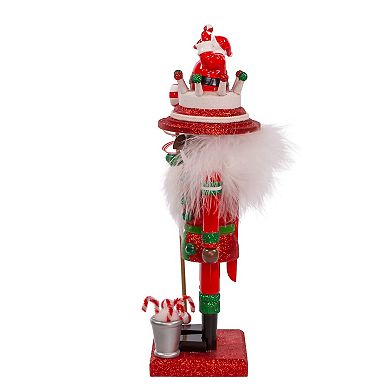 Kurt Adler 10 in Hollywood Black Santa Hat Nutcracker