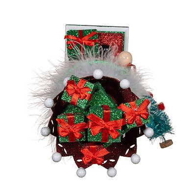 Kurt Adler 18 in Hollywood Nutcrackers Red & Green Presents Crown Nutcracker