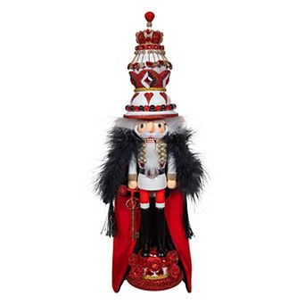 Kurt Adler 18.8 in Hollywood Nutcrackers King of Hearts Cape Nutcracker