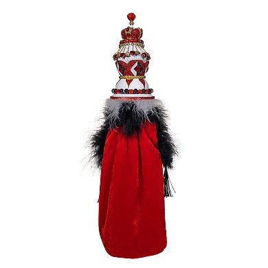 Kurt Adler 18.8 in Hollywood Nutcrackers King of Hearts Cape Nutcracker