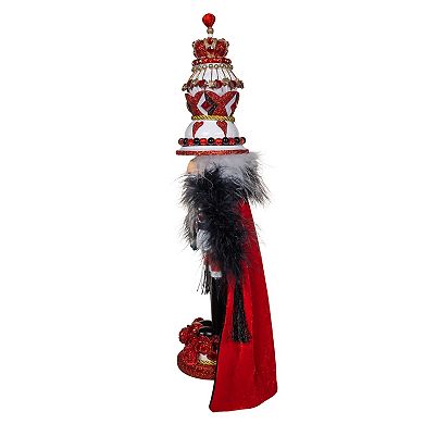Kurt Adler 18.8 in Hollywood Nutcrackers King of Hearts Cape Nutcracker