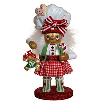 Kurt Adler 10 in Hollywood Nutcrackers Gingerbread Baker Girl Nutcracker