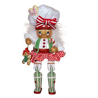 Kurt Adler 11 in Hollywood Nutcracker Gingerbread Baker Girl Shelf Sitter Nutcracker
