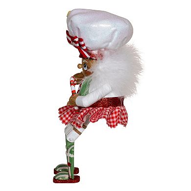 Kurt Adler 11 in Hollywood Nutcracker Gingerbread Baker Girl Shelf Sitter Nutcracker