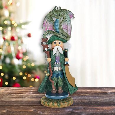 Kurt Adler 18 in Hollywood Nutcrackers Wizard With Dragon Nutcracker