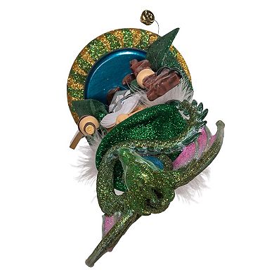 Kurt Adler 18 in Hollywood Nutcrackers Wizard With Dragon Nutcracker