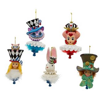 Kurt Adler 5 pc Resin Hollywood Hats Ornament Set