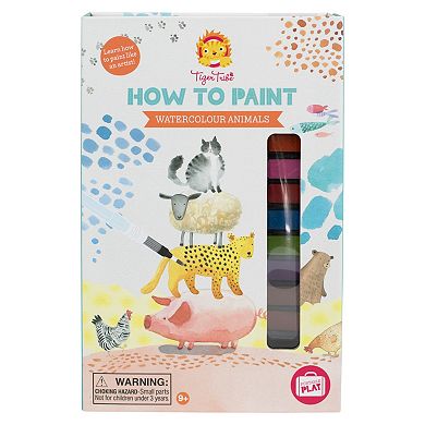 Tiger Tribe How to Paint: Watercolor Animals