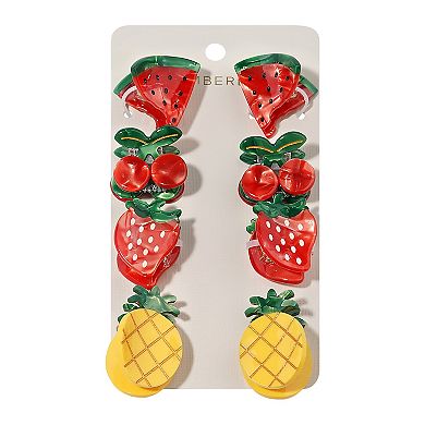 Emberly 8-pk. Fruit Mini Hair Clip Set