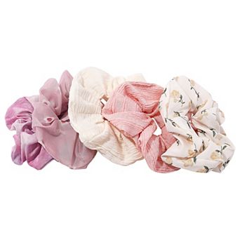 Emberly 5-pack Mulit-Color Floral Scrunchie Set