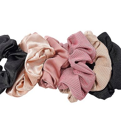 Emberly 5-pack Mulit-Color Scrunchie Set