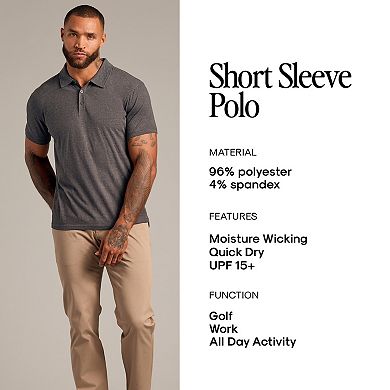 Men's True Classic Moisture-Wicking Short Sleeve Stretch Polo