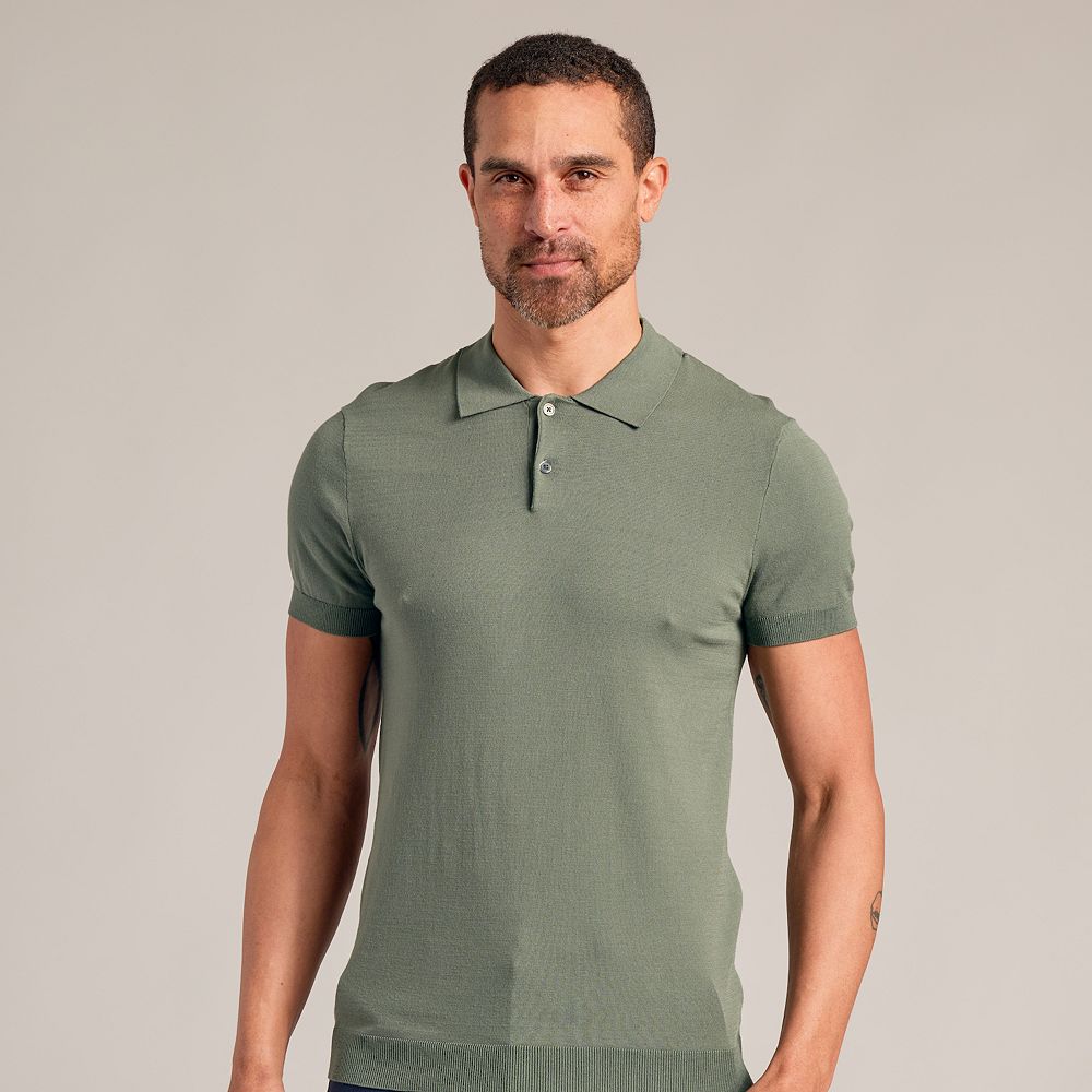 Comfortable Men's Relaxed Fit Polo Shirt Sweater main image 1