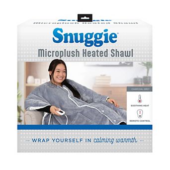 Snuggie Microplush Heated Shawl Wearable Blanket