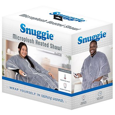 Snuggie Microplush Heated Shawl Wearable Blanket