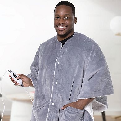 Snuggie Microplush Heated Shawl Wearable Blanket