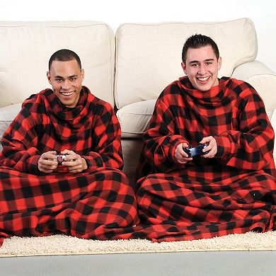 Snuggie Buffalo Plaid Wearable Blanket