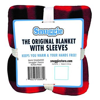 Snuggie Buffalo Plaid Wearable Blanket
