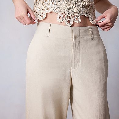 Women's LC Lauren Conrad Drapey Elastic Back Trouser Pants