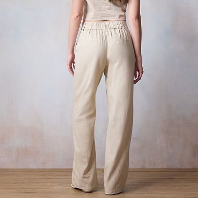 Women's LC Lauren Conrad Drapey Elastic Back Trouser Pants