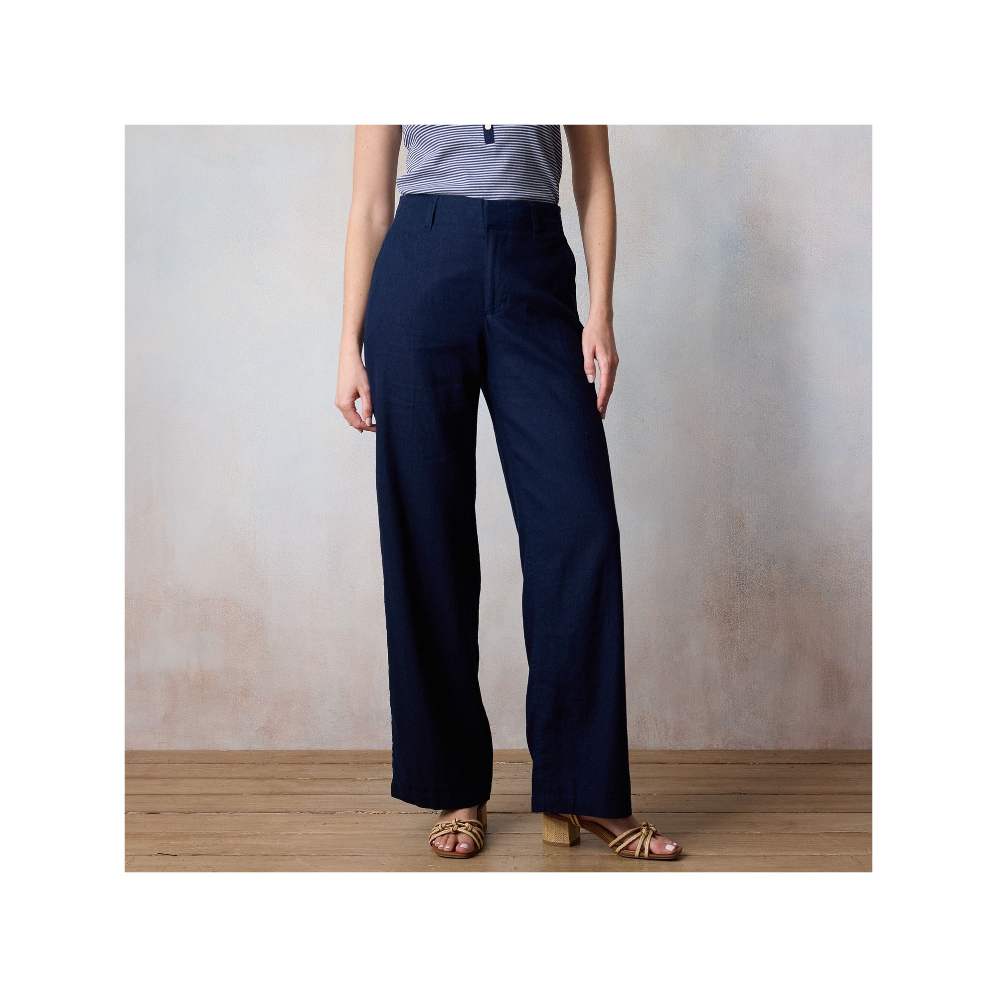 Womens LC Lauren Conrad Drapey Elastic Back Trouser Pants, Size: 0, Blue W
