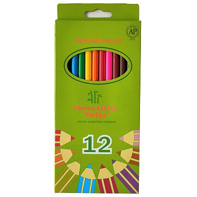 Montrose Colors 12-Pack Three Little Twigs: Colored Pencil Set