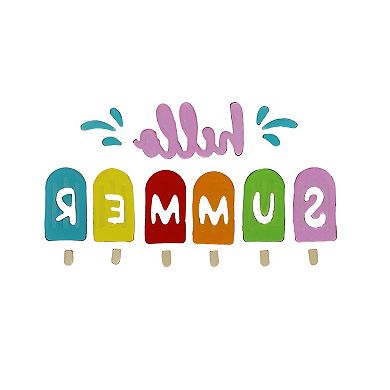 Celebrate Together Summer Popsicle Window Cling