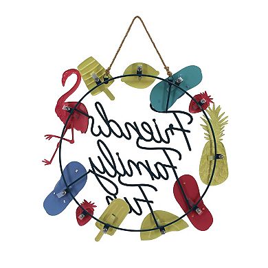 Celebrate Together™ Summer Friends Family Fun Metal Wreath